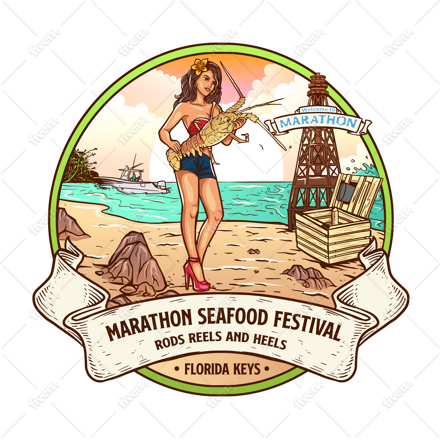 Marathon Seafood Festival Tee